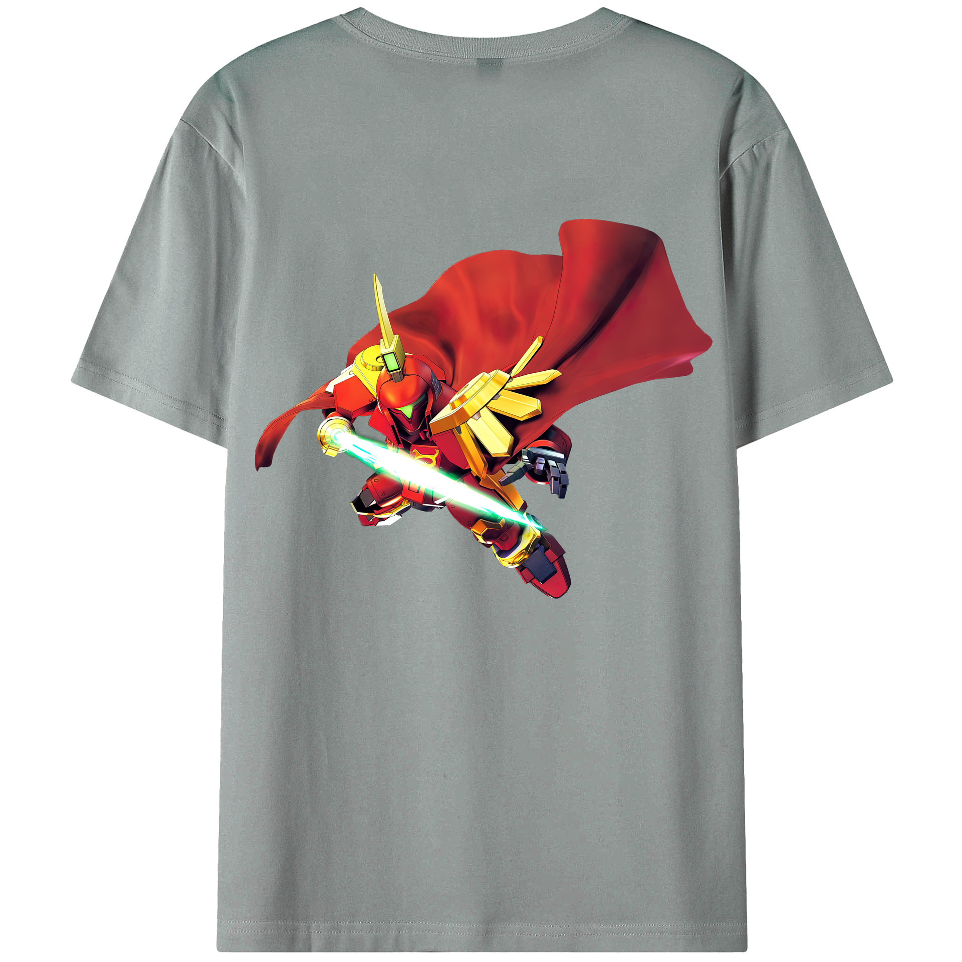 （画像用） 機動戦士ガンダム Mobile Suit Gundam 綿100％ メンズ半袖Tシャツ（バックプリント） 通気性